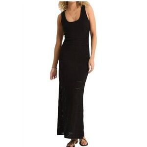 Z Supply Black Textured Sleeveless Dress